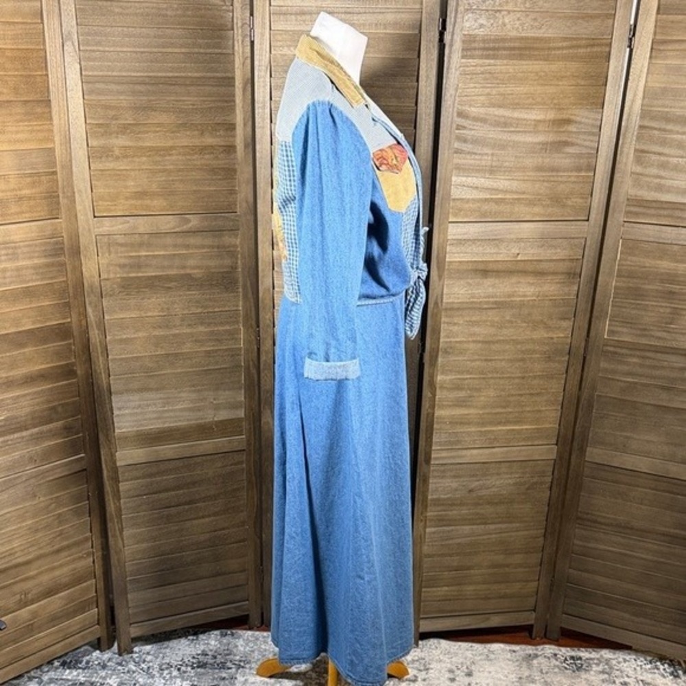 Pg Collections Ginger Bort Denim Patchwork Maxi D… - image 7